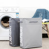 laundry bin, laundry hamper, stylish laundry bin, grey laundry bin, slim laundry bin