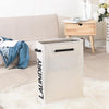 slim hamper, laundry bin white, off white