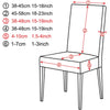 chair covers size chart