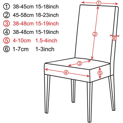 chair covers size chart