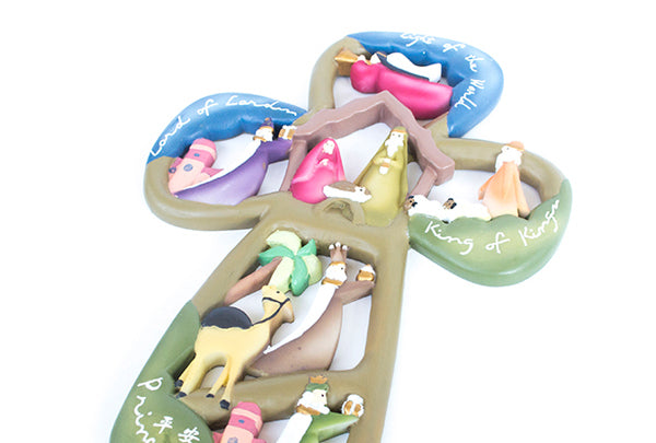 My First Crucifix - Children's Wall Crucifix - Colorful Kids Wall Cross