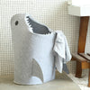 shark laundry basket, bin organizer, shark toy storage, laundry hamper, storage bin, felt craft basket , kids storage, nursery storage