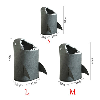 CREATEME™ Shark Toy Storage Hamper