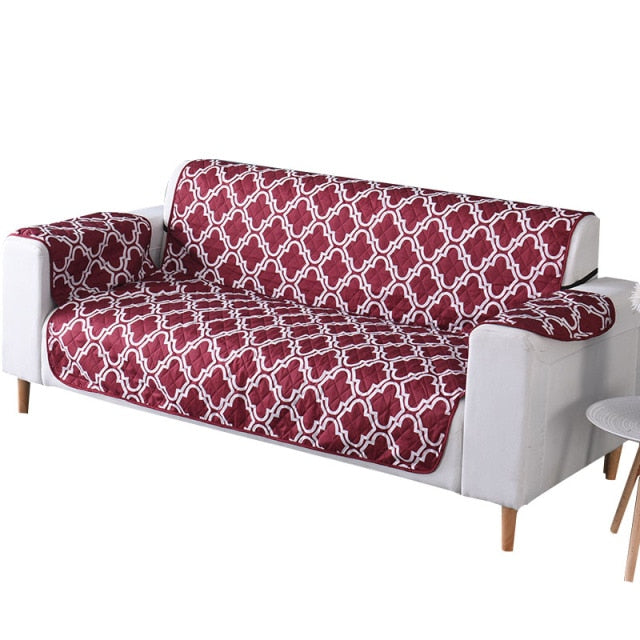 thick patterned pet couch covers couch protector slipcover in wine color