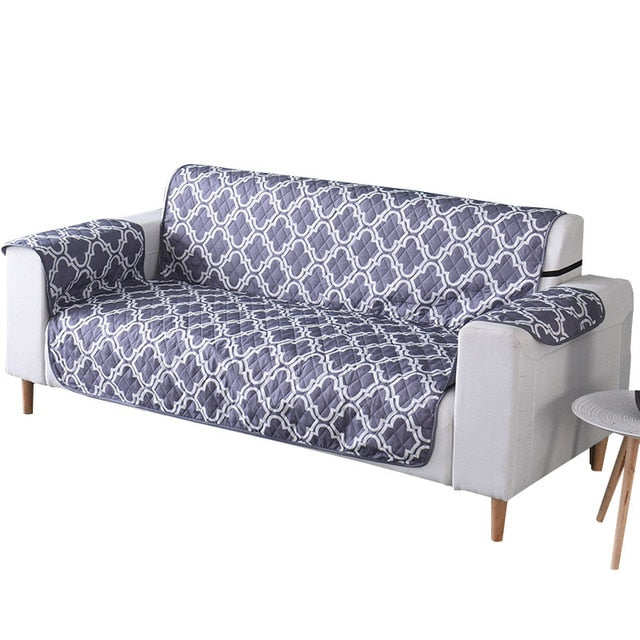 thick patterned pet couch covers couch protector slipcover in grey color