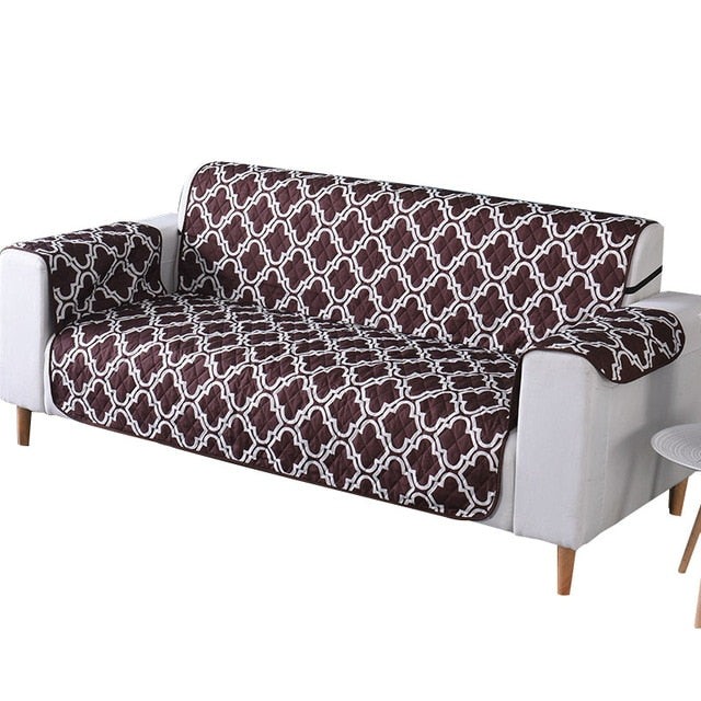 thick patterned pet couch covers couch protector slipcover in chocolate brown color
