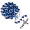 our lady of grace blue stone rosary- stone rosary blue winfinity brands free shipping world wide  can add personalized name