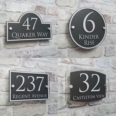 custom made address signs arcrylic