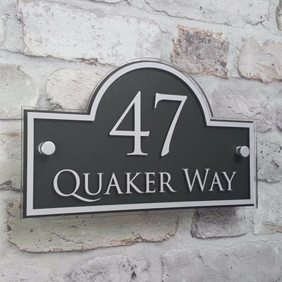 custom made address house sign