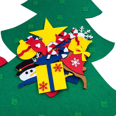 CREATEME™ Santa + Christmas Tree Felt Activity Puzzle