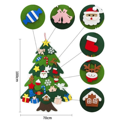 felt christmas tree, felt tree, felt tree kids, felt tree toddlers, kids christmas, kids christmas activity arts and crafts