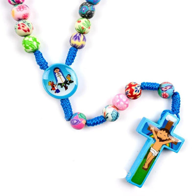 kids rosary  colorful clay rosary, kids personalized name rosary, catholic kids gift - free shipping winfinity brands