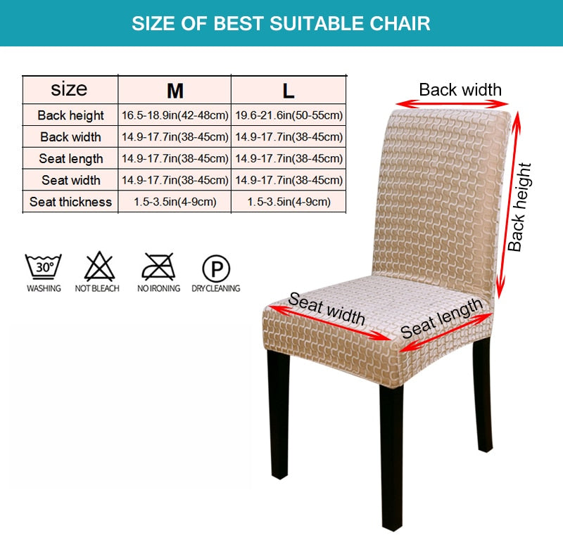 Patterned Velveteen Chair Slipcovers