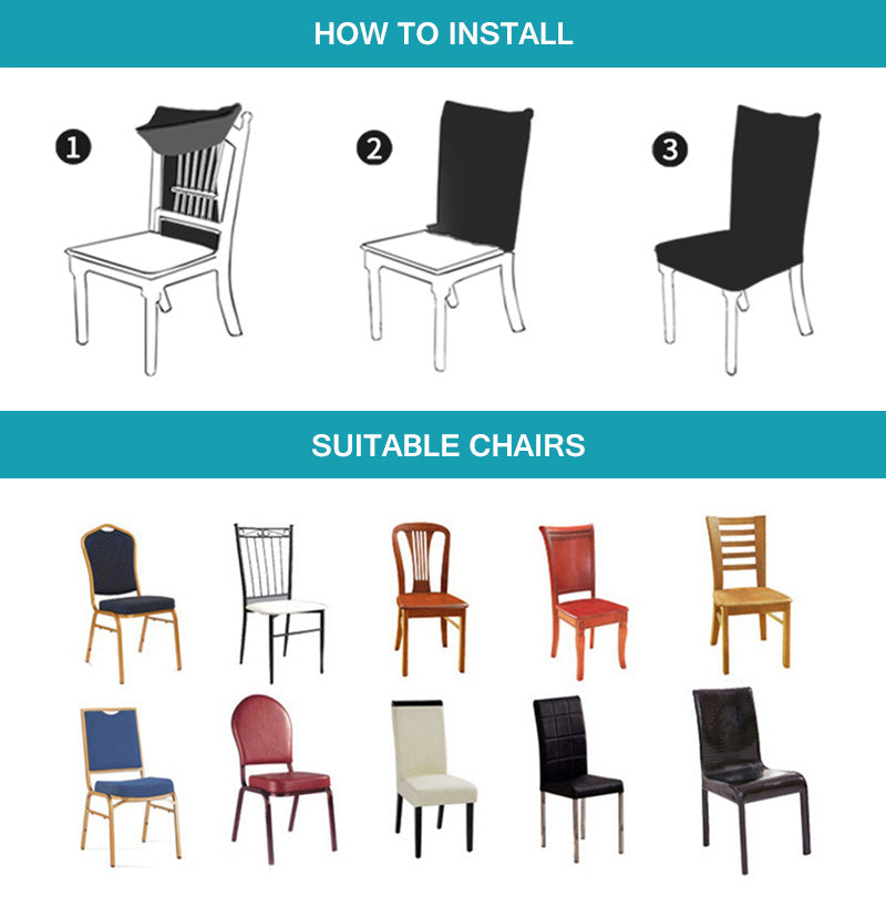 Patterned Velveteen Chair Slipcovers