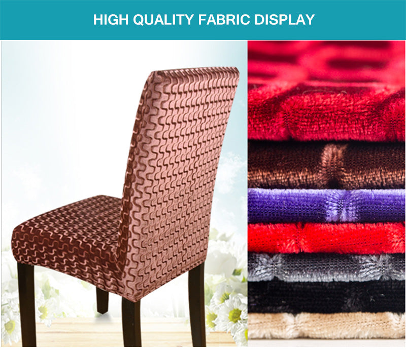 Patterned Velveteen Chair Slipcovers