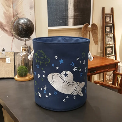 spaceship laundry bin toy storage basket little boys room