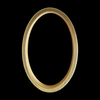 slim brass gold house number 0 zero