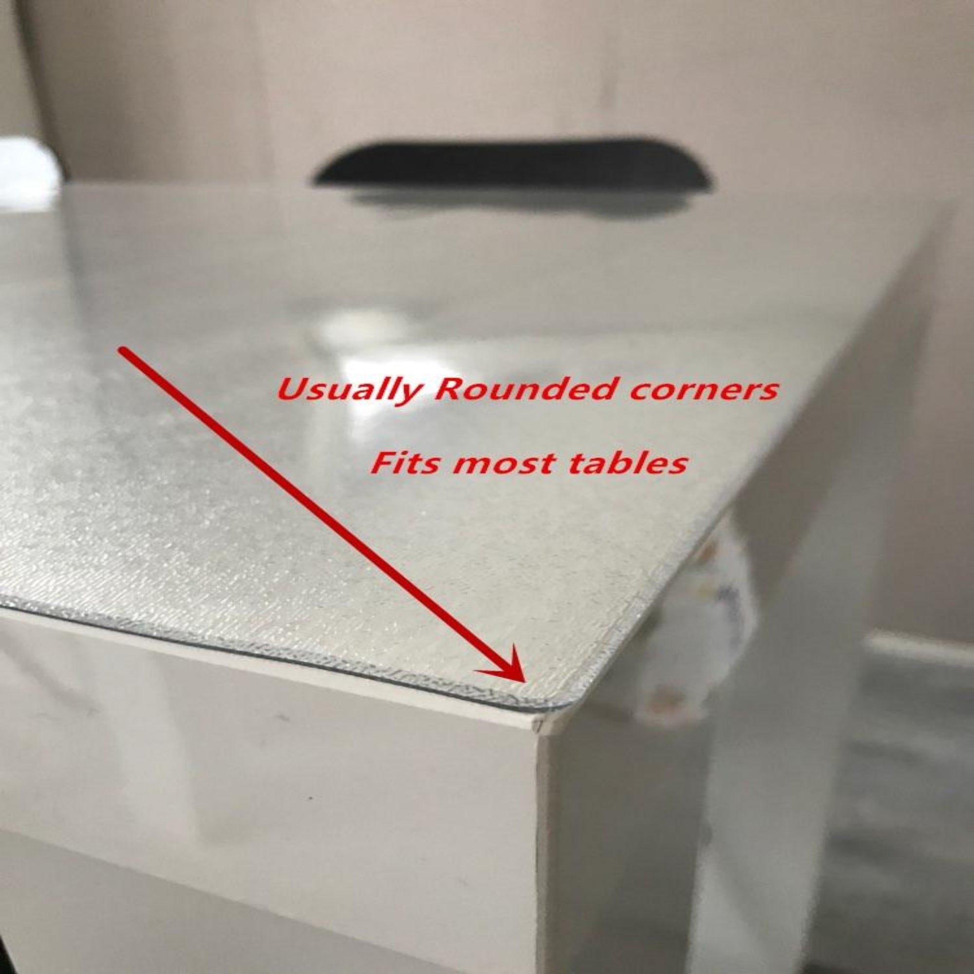 Custom 48 x 28 Inch Clear Table Cover Protector, 1.5mm Thick Table