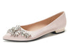 CREATEME™ Satin Heels + Crystal Broach Wedding Shoes