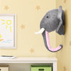 Owl Giraffe Elephant Canvas Wall Mount Animals Heads