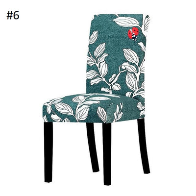 green with lady bug dining chair spandex slip covers - winfinity brands