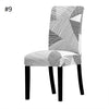 black and white geometric with lines dining chair spandex slip covers - winfinity brands