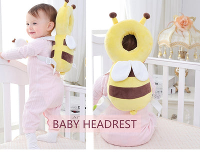 baby girl angel head and back cushion harness backback
