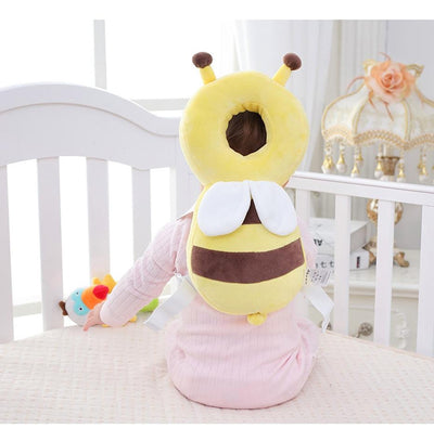 baby bee head and back cushion harness backback