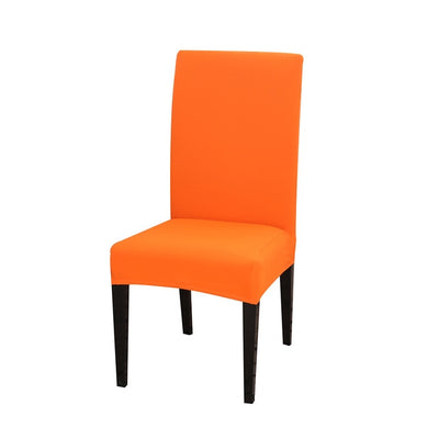 spandex dining chair slipcover orange color stretch