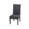 spandex dining chair slipcover dark grey color stretch