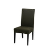 spandex dining chair slipcover coal  color stretch