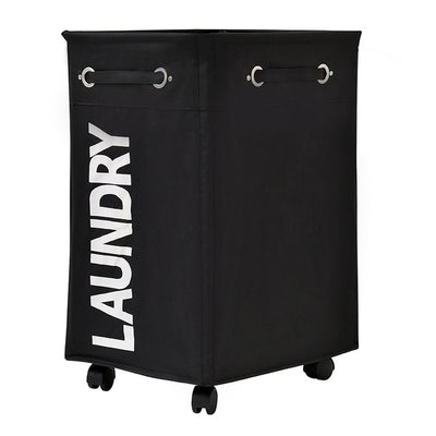 laundry bin on wheels, black laundry hamper on wheels