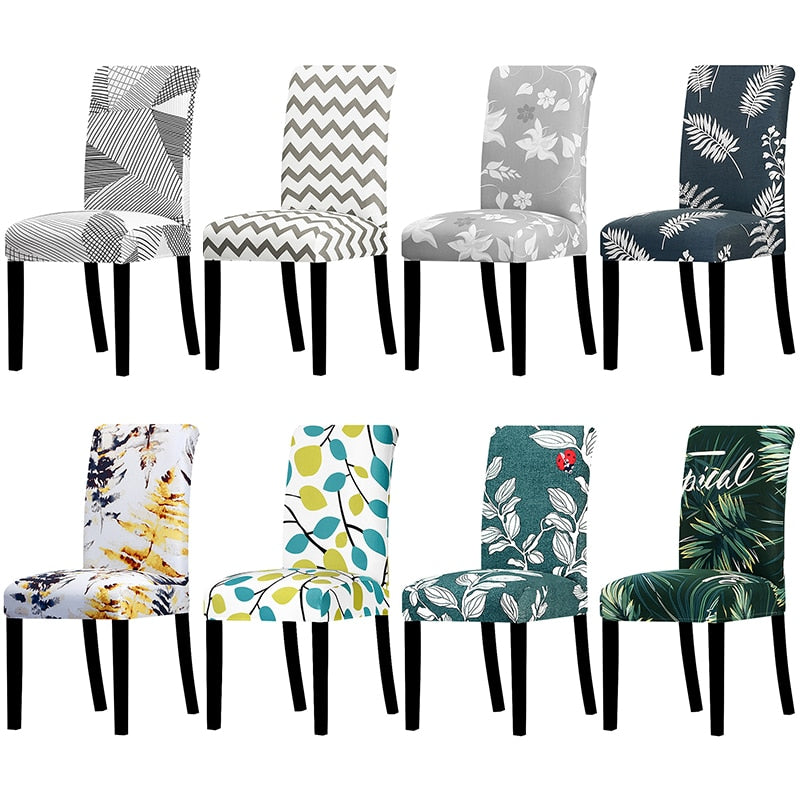 patterned spandex chair covers