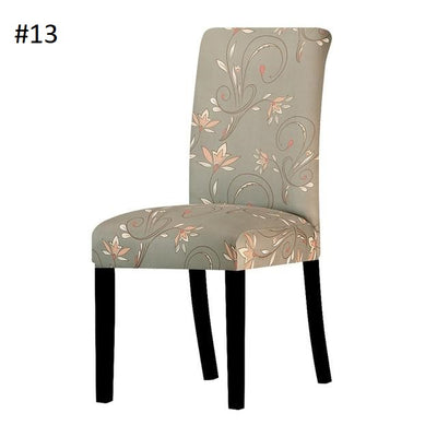 patterned spandex dining chair cover