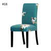 patterned spandex dining chair cover