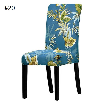 patterned spandex dining chair cover