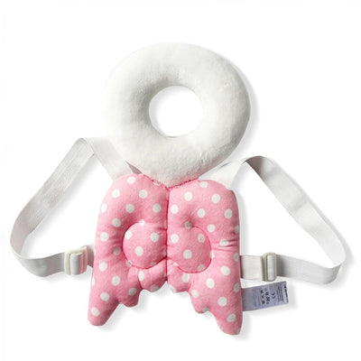 baby girl angel head and back cushion harness backback