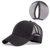 cap hat with hole for bun or ponytail