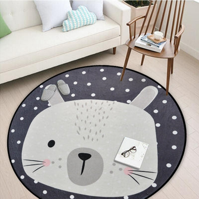 bunny rabbit winking play may baby room decor grey nordic