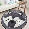 raccoon woodland creatures play may baby room decor grey nordic