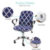 Office Chair Spandex Slipcovers - 2 Piece Set