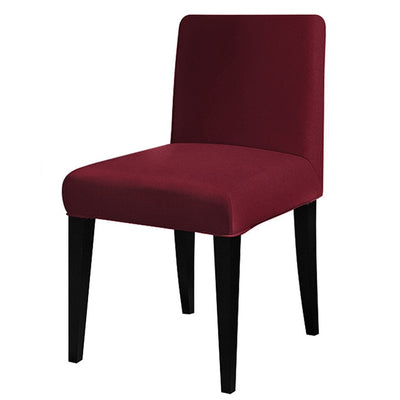 short back chair cover burgundry