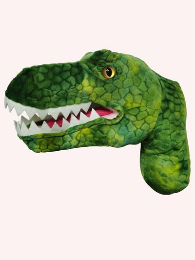 t rex dinosaur head kids room, kids dinosaur decor room