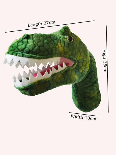 t rex dinosaur head kids room, kids dinosaur decor room