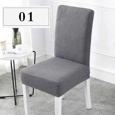 diamond lattice grey thick dining chair covers cotton and spandex premium good quality