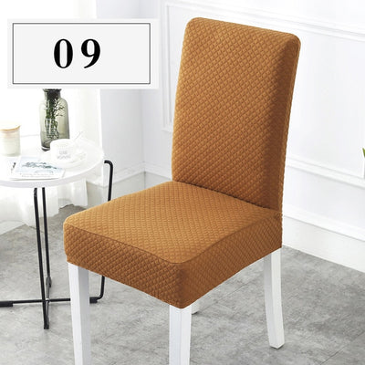 diamond lattice rusty mustard orange burnt orange thick dining chair covers cotton and spandex premium good quality