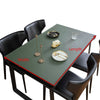 vegan leather table protector green color - winfinity brands