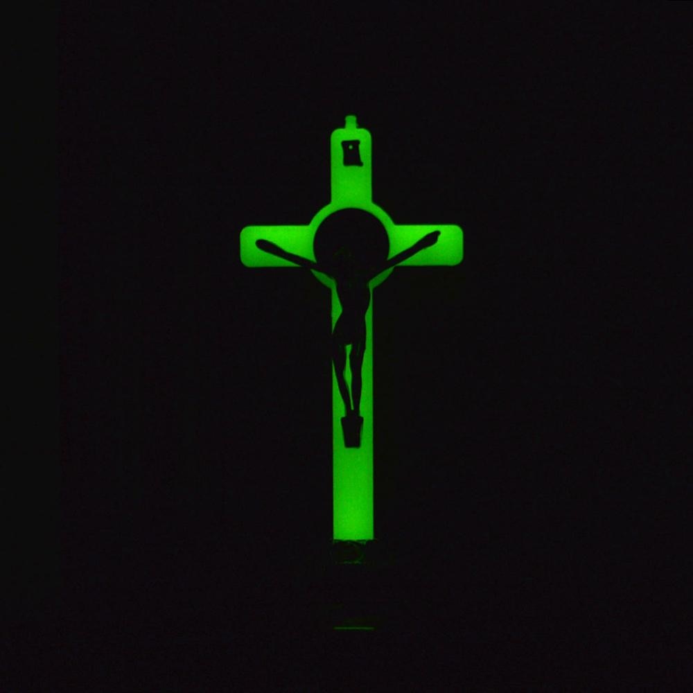 RMC6032 Glow In The Dark Crucifix Cross Rosary Parts DIY Rosary Making Jesus Yesus St Benedict Catholic Christian I.752460124 - Foto 3