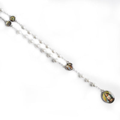 7 sorrows rosary chaplet, seven sorrows white rosary, how to pray seven sorrows chaplet - winfinity brands free shipping world wide