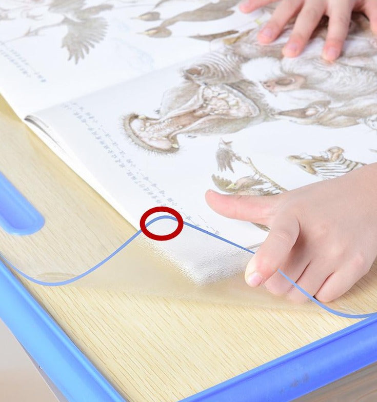 clear transparent desk plastic protector, custom size desk protectors - winfinity brands